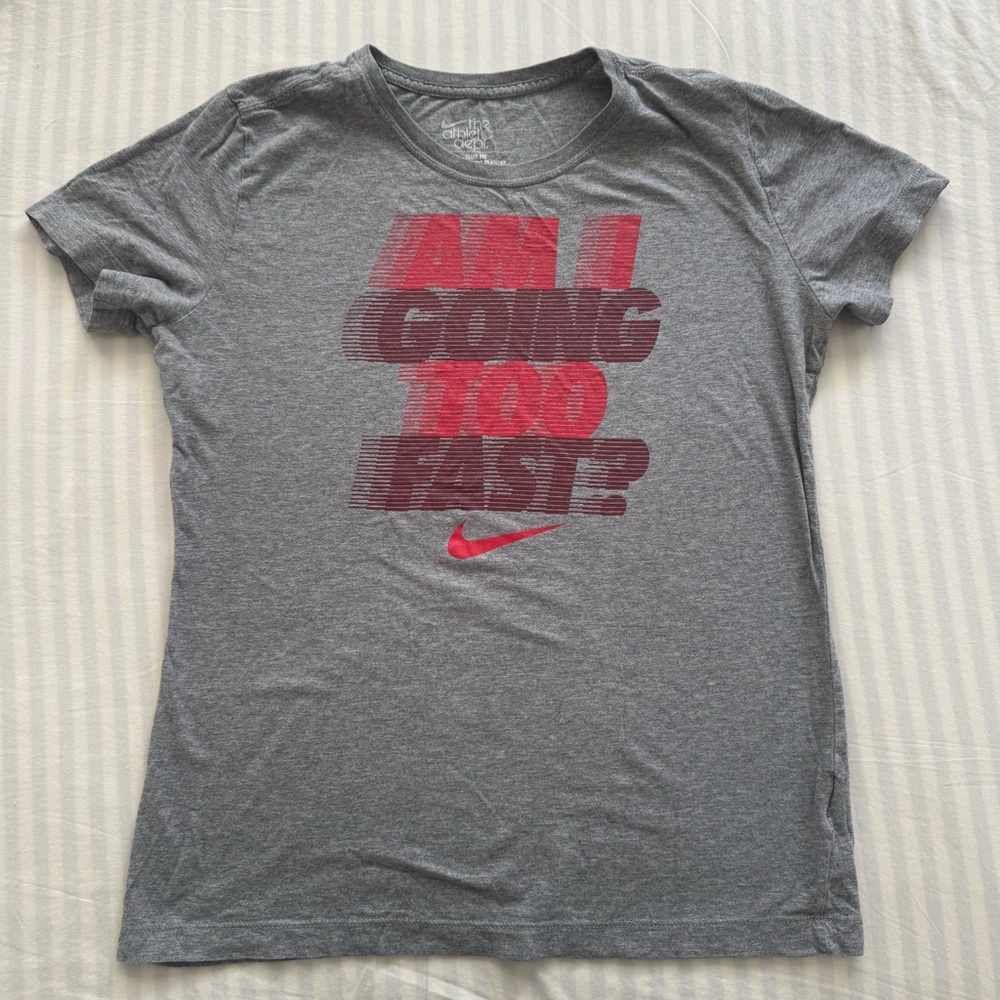 Grey Nike sportswear baby tee